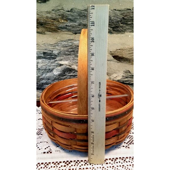 VTG Longaberger American Crisco Cookie Celebration Basket Comb Divided Liner 11" - Picture 6 of 7